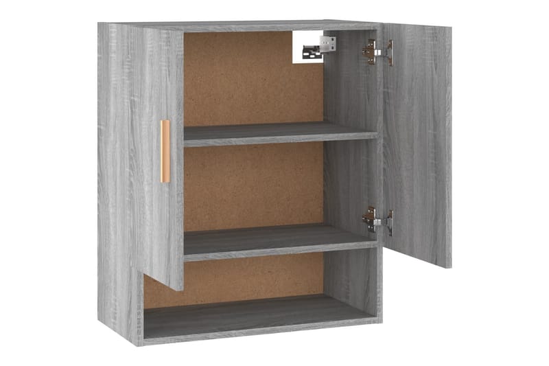 beBasic Veggskap grå sonoma 60x31x70 cm konstruert tre - GrÃ¥ - Oppbevaring - Vegghengt oppbevaring