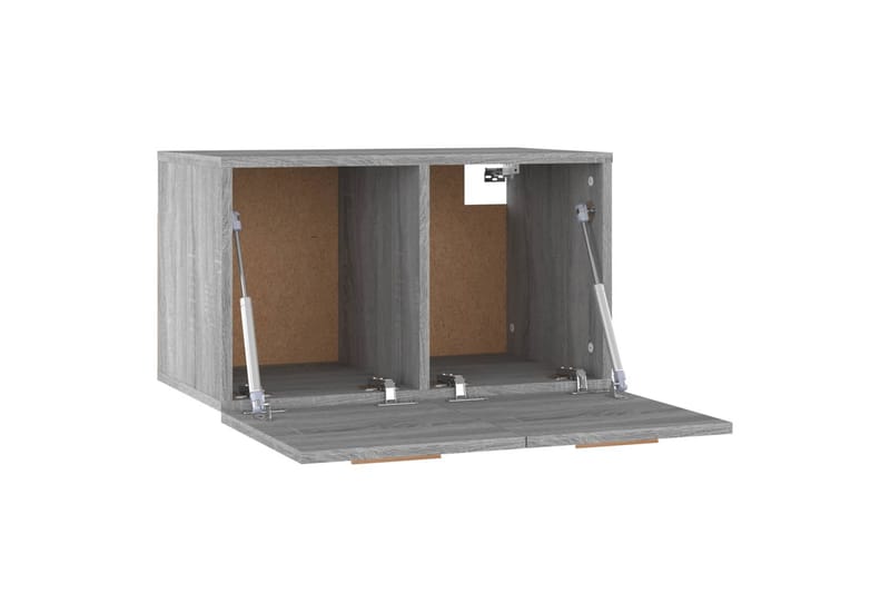 beBasic Veggskap grå sonoma 60x36,5x35 cm konstruert tre - GrÃ¥ - Oppbevaring - Vegghengt oppbevaring