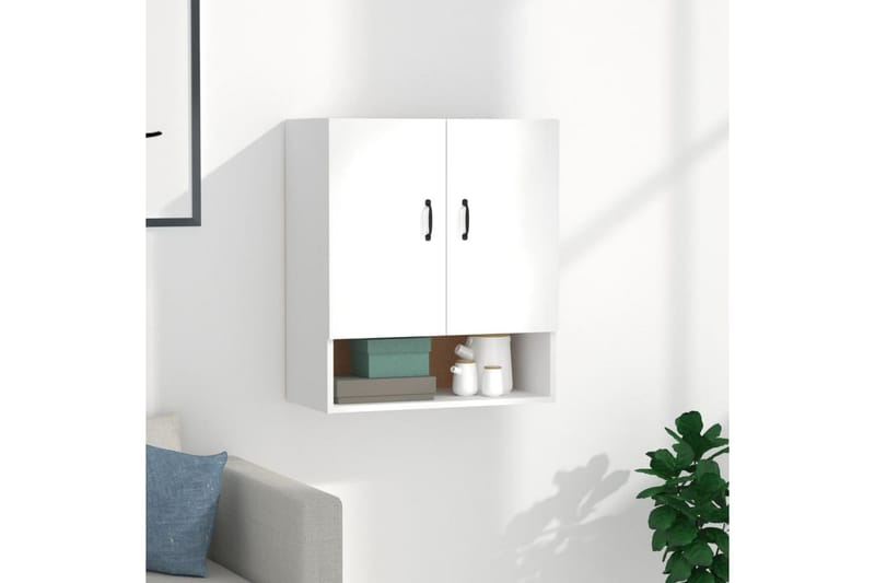 beBasic Veggskap hvit 60x31x70 cm konstruert tre - Hvit - Oppbevaring - Vegghengt oppbevaring