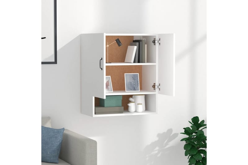 beBasic Veggskap hvit 60x31x70 cm konstruert tre - Hvit - Oppbevaring - Vegghengt oppbevaring