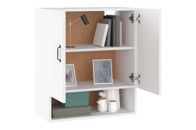 beBasic Veggskap hvit 60x31x70 cm konstruert tre - Hvit - Oppbevaring - Vegghengt oppbevaring