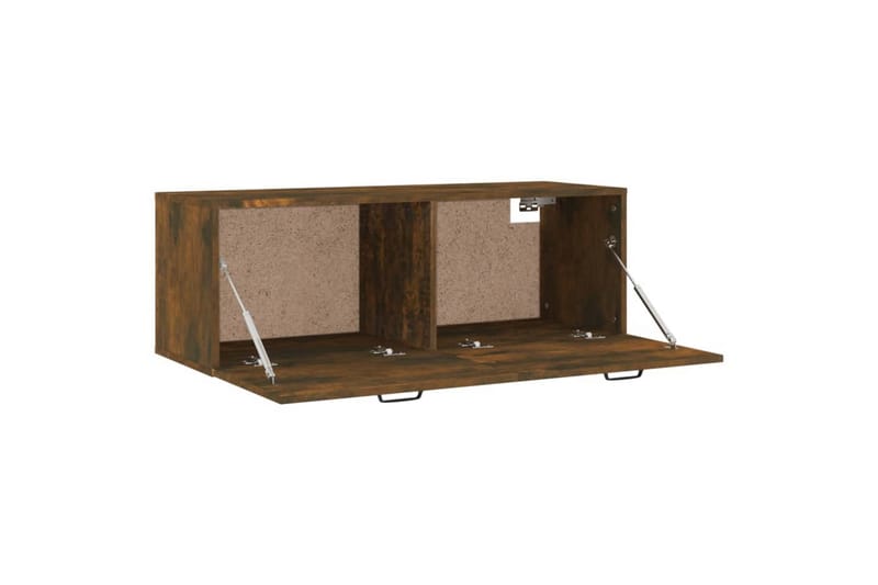 beBasic Veggskap røkt eik 100x36,5x35 cm konstruert tre - Brun - Oppbevaring - Vegghengt oppbevaring