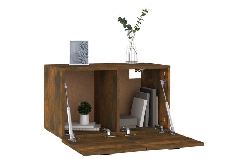 beBasic Veggskap røkt eik 60x36,5x35 cm konstruert tre - Brun - Oppbevaring - Vegghengt oppbevaring