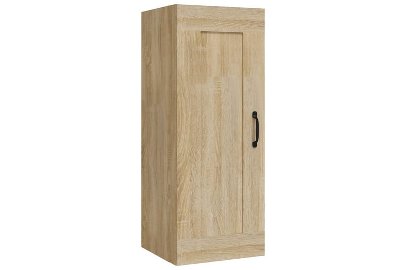 beBasic Veggskap sonoma eik 35x34x90 cm konstruert tre - Brun - Oppbevaring - Vegghengt oppbevaring