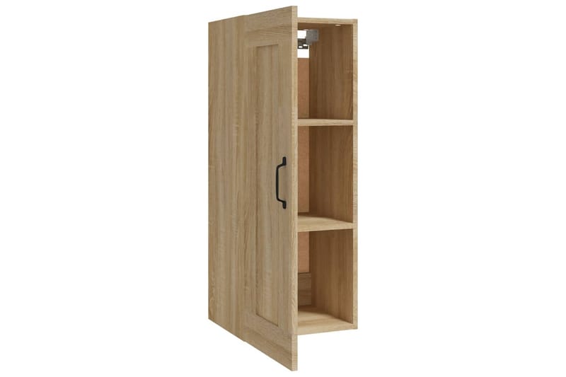 beBasic Veggskap sonoma eik 35x34x90 cm konstruert tre - Brun - Oppbevaring - Vegghengt oppbevaring