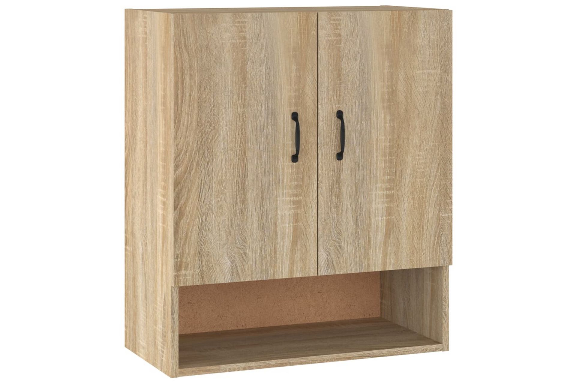 beBasic Veggskap sonoma eik 60x31x70 cm konstruert tre - Brun - Oppbevaring - Vegghengt oppbevaring