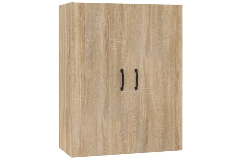 beBasic Veggskap sonoma eik 69,5x34x90 cm konstruert tre - Brun - Oppbevaring - Vegghengt oppbevaring