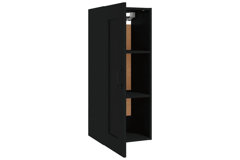 beBasic Veggskap svart 35x34x90 cm konstruert tre - Svart - Oppbevaring - Vegghengt oppbevaring