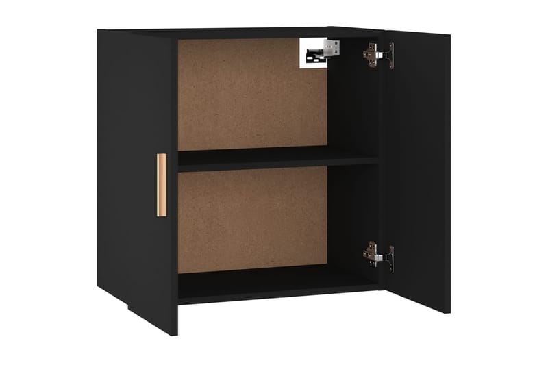 beBasic Veggskap svart 60x30x60 cm konstruert tre - Svart - Oppbevaring - Vegghengt oppbevaring