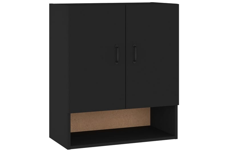 beBasic Veggskap svart 60x31x70 cm konstruert tre - Svart - Oppbevaring - Vegghengt oppbevaring