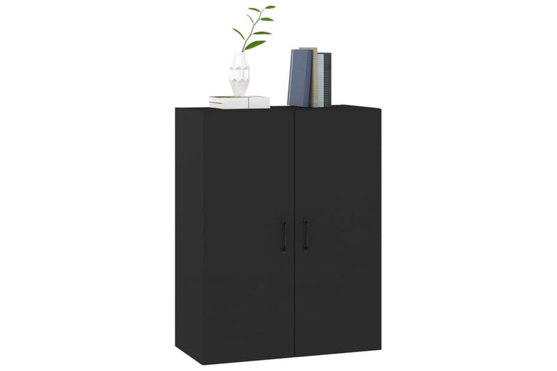 beBasic Veggskap svart 69,5x34x90 cm konstruert tre - Svart - Oppbevaring - Vegghengt oppbevaring