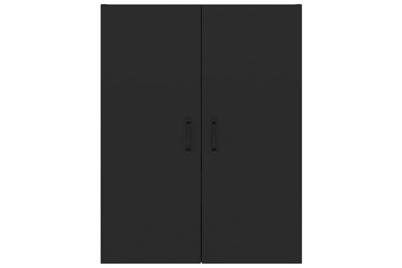 beBasic Veggskap svart 69,5x34x90 cm konstruert tre - Svart - Vegghengt oppbevaring