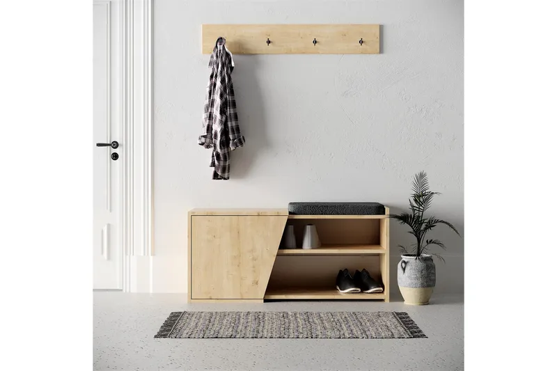 Jektvik Skoskap 104x37 cm - Natur - Oppbevaring - Gangoppbevaring