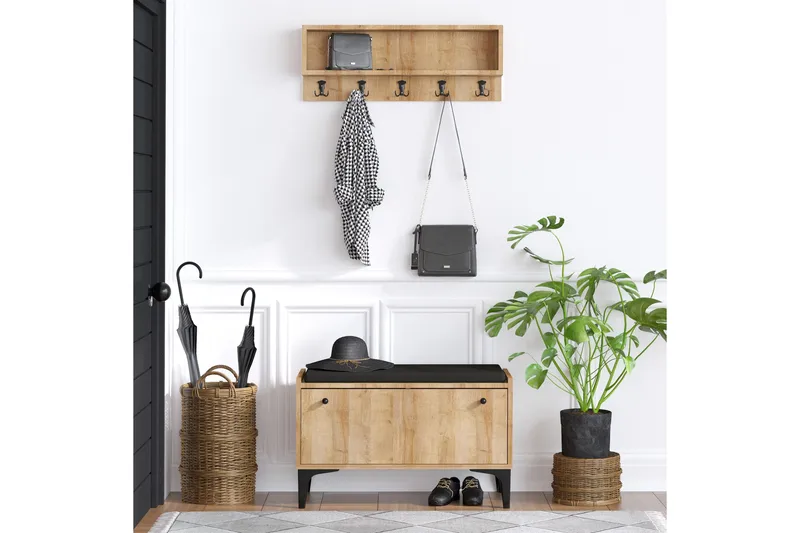 Mamerto Skoskap skap 80x36 cm - Natur - Oppbevaring - Gangoppbevaring