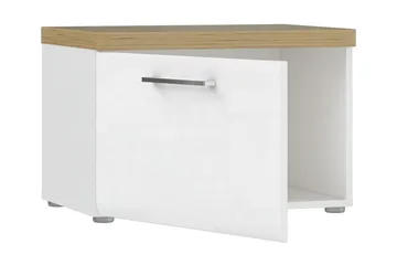 Nessebar Skoskap 43x60 cm - Hvit/Brun - Oppbevaring - Gangoppbevaring