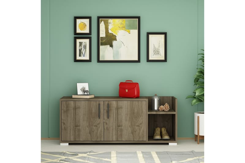 Rinorea Skoskap 110x49,8 cm - Brun - Oppbevaring - Gangoppbevaring