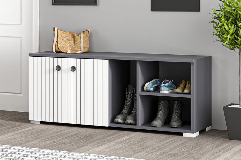 Rinorea Skoskap 120x51,6 cm - Antrasitt - Oppbevaring - Gangoppbevaring
