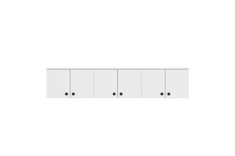 Jaibir Vegghylle 179,6x37,5 cm Hvit - Hanah Home - Oppbevaring - Hyller - Vegghylle