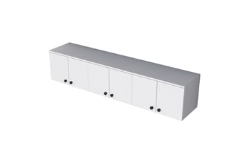 Jaibir Vegghylle 179,6x37,5 cm Hvit - Hanah Home - Oppbevaring - Hyller - Vegghylle