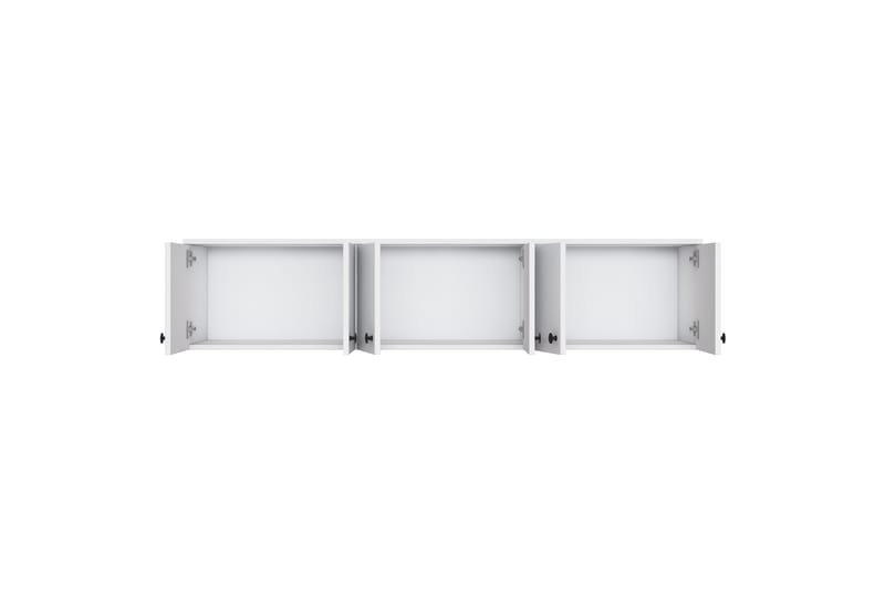 Jaibir Vegghylle 179,6x37,5 cm Hvit - Hanah Home - Oppbevaring - Hyller - Vegghylle
