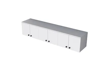 Jaibir Vegghylle 179,6x37,5 cm Hvit - Hanah Home - Oppbevaring - Hyller - Vegghylle