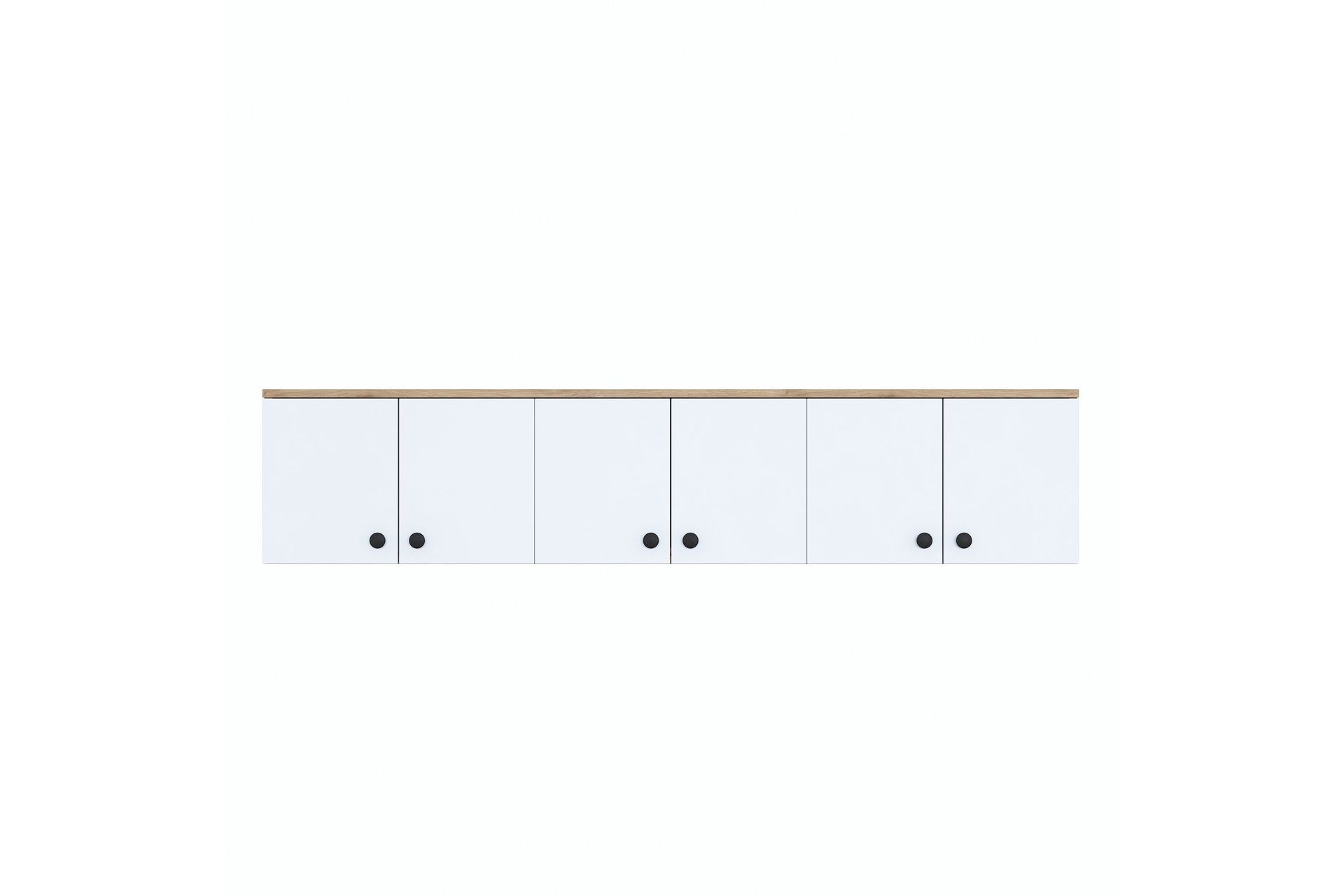 Jaibir Vegghylle 179,6x37,5 cm Brun/Hvit - Hanah Home