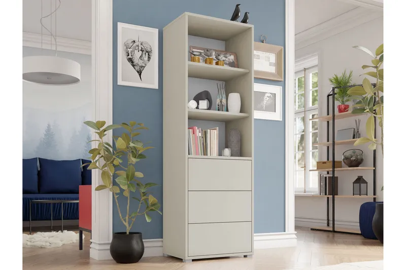 Agawal Bokhylle 60 cm - Beige - Oppbevaring - Hyller - Bokhylle