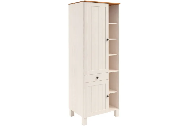 Alby Bokhylle 205x75 cm, Hvit