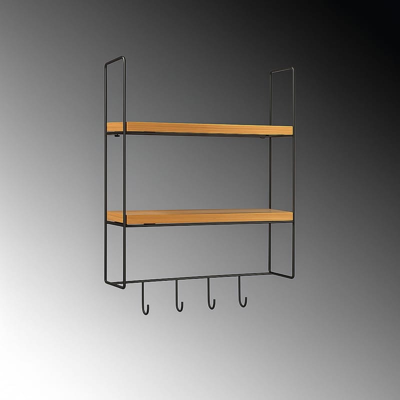 Alvorn vegghylle 58x42 cm - Gull og Natur - Oppbevaring - Hyller - Vegghylle