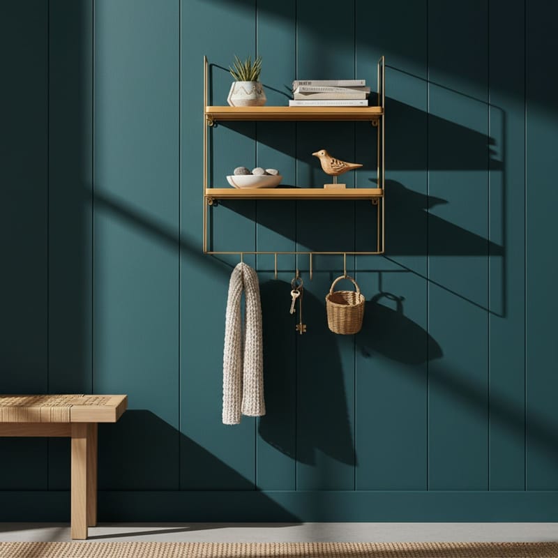 Alvorn vegghylle 58x42 cm - Gull og Natur - Oppbevaring - Hyller - Vegghylle