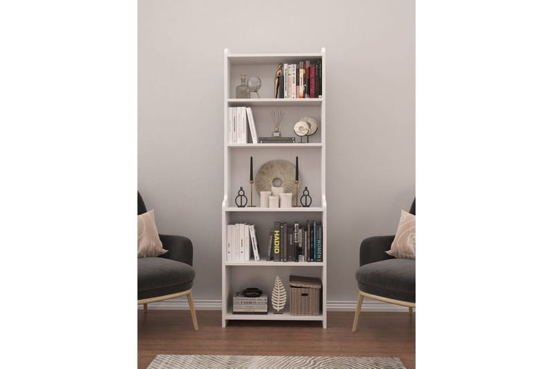 Amori Bokhylle 60 cm - Hvit - Oppbevaring - Hyller - Bokhylle