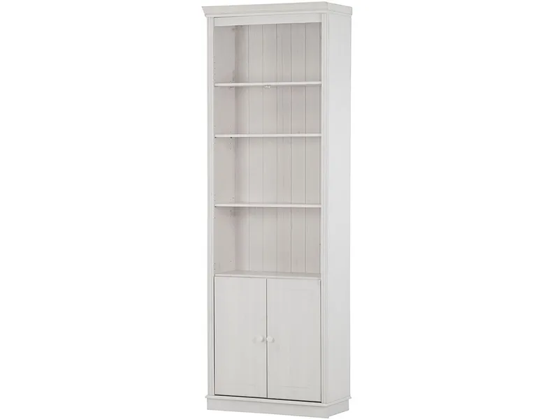 Anita Bokhylle 74 cm i Malt Tre, Hvit