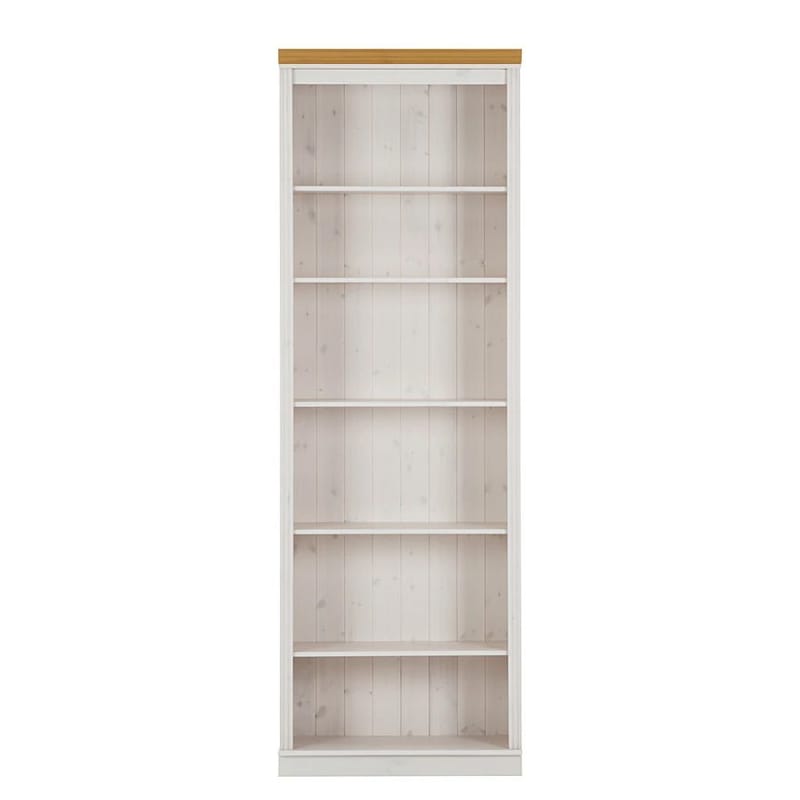 Anita Bokhylle 74 cm i Malt Tre - Hvit - Oppbevaring - Hyller - Bokhylle