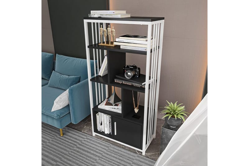 Arven Bokhylle 60 cm - Svart/Hvit - Oppbevaring - Hyller - Bokhylle