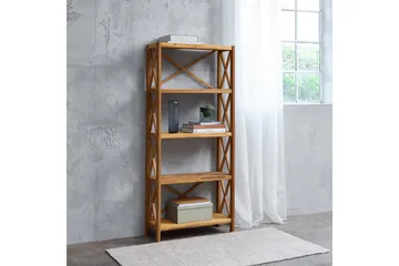Ayanna Bokhylle 70 cm i Teak - Honningbrun - Oppbevaring - Hyller - Bokhylle