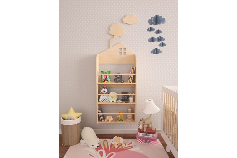 Azienda Bokhylle 60 cm - Lysfarget tre - Oppbevaring - Hyller - Bokhylle