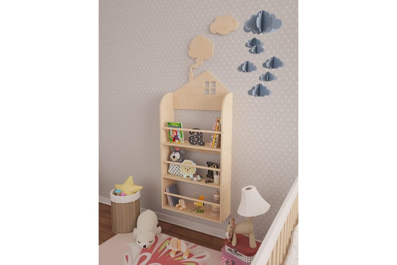 Azienda Bokhylle 60 cm - Lysfarget tre - Oppbevaring - Hyller - Bokhylle