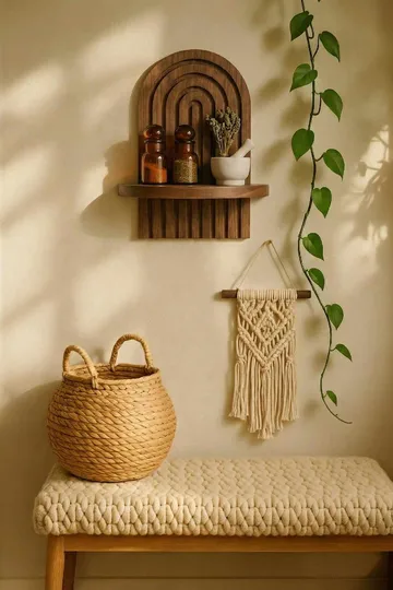 Baynor vegghylle 20x35 cm - Brun - Oppbevaring - Hyller - Vegghylle