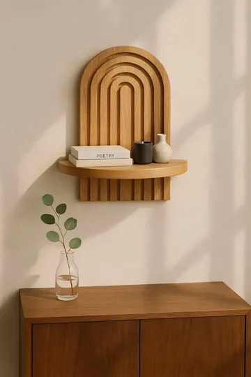 Baynor vegghylle 20x35 cm - Eik Brun - Oppbevaring - Hyller - Vegghylle