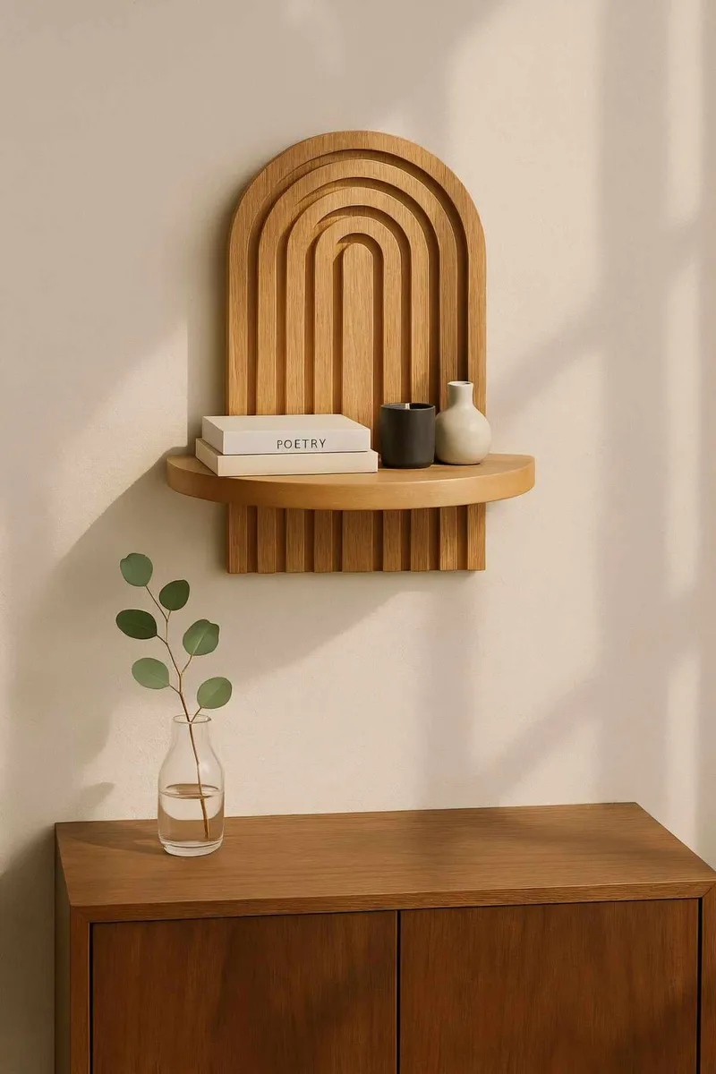 Baynor vegghylle 20x35 cm - Eik Brun - Oppbevaring - Hyller - Vegghylle