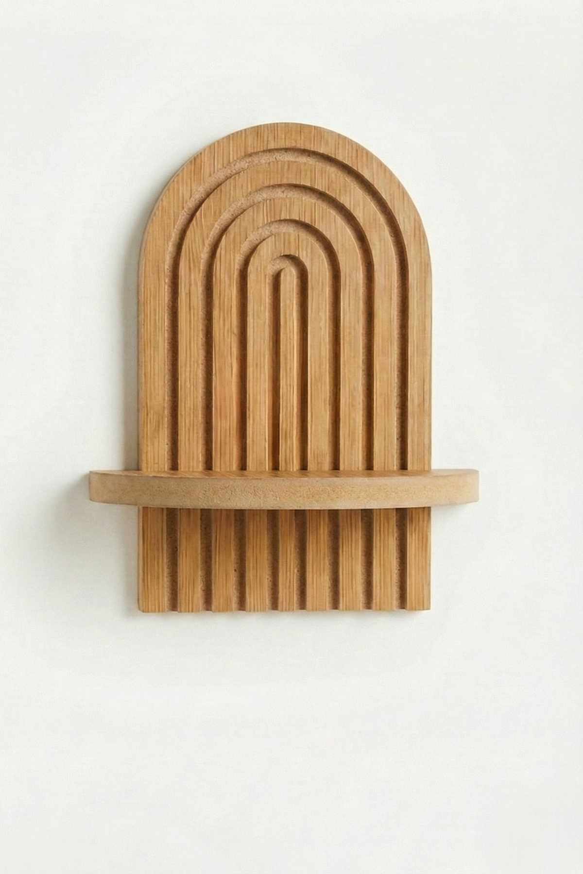 Baynor vegghylle 20x35 cm - Eik Brun