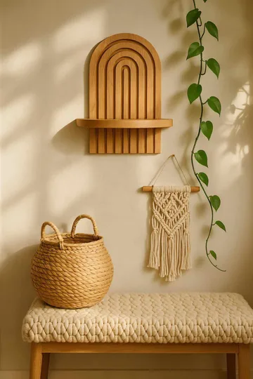Baynor vegghylle 20x35 cm - Eik Brun - Oppbevaring - Hyller - Vegghylle