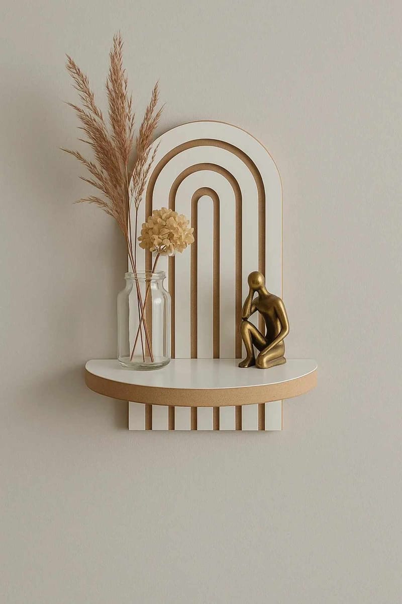 Baynor vegghylle 20x35 cm - Hvit - Oppbevaring - Hyller - Vegghylle