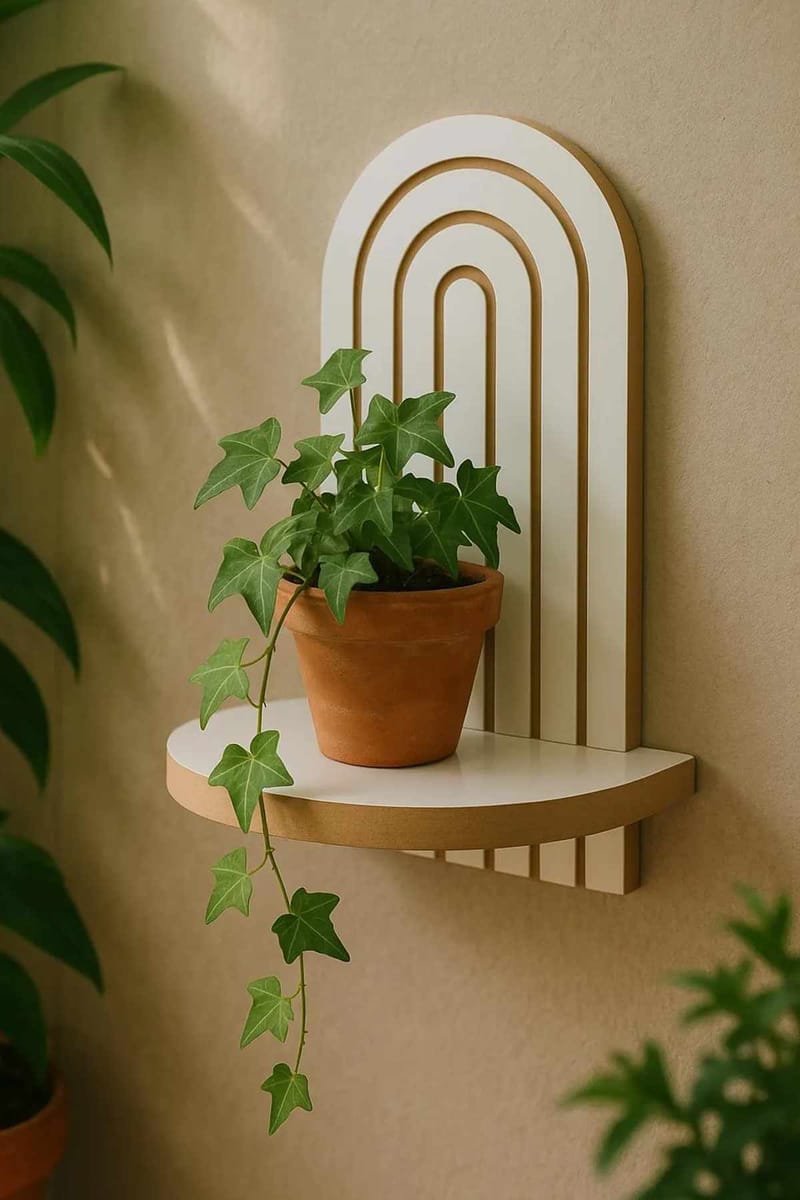 Baynor vegghylle 20x35 cm - Hvit - Oppbevaring - Hyller - Vegghylle