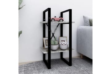 beBasic Bokhylle 2 etasjer grå sonoma 40x30x70 cm konstruert tre - GrÃ¥ - Oppbevaring - Hyller - Bokhylle