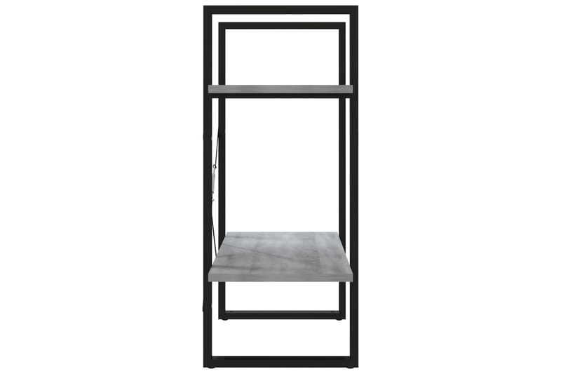 beBasic Bokhylle 2 etasjer grå sonoma 60x30x70 cm konstruert tre - GrÃ¥ - Oppbevaring - Hyller - Bokhylle