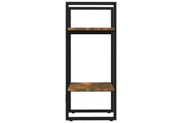 beBasic Bokhylle 2 etasjer røkt eik 40x30x70 cm konstruert tre - Brun - Oppbevaring - Hyller - Bokhylle