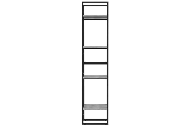 beBasic Bokhylle 4 etasjer grå sonoma 40x30x140 cm konstruert tre - GrÃ¥ - Oppbevaring - Hyller - Bokhylle