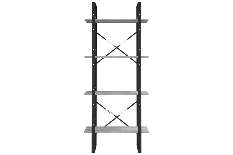 beBasic Bokhylle 4 etasjer grå sonoma 60x30x140 cm konstruert tre - GrÃ¥ - Oppbevaring - Hyller - Bokhylle