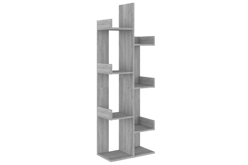 beBasic Bokhylle 48x25,5x140 cm grå sonoma konstruert tre - GrÃ¥ - Oppbevaring - Hyller - Bokhylle